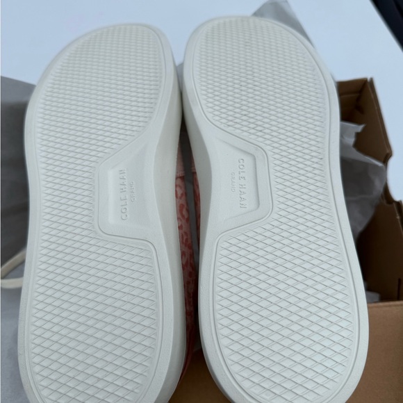 Cole Hahn GrandPro Rally Canvas Court Sneakers Peach Whip Leopard Women’s 9.5 - Picture 4 of 5